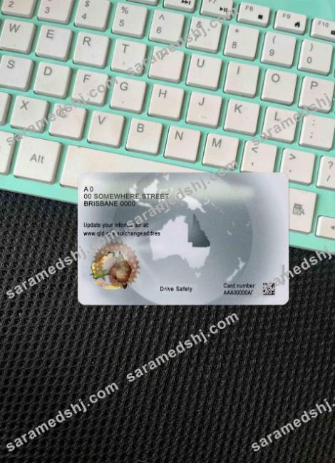 Australia Queensland state driving licence photolook BACK